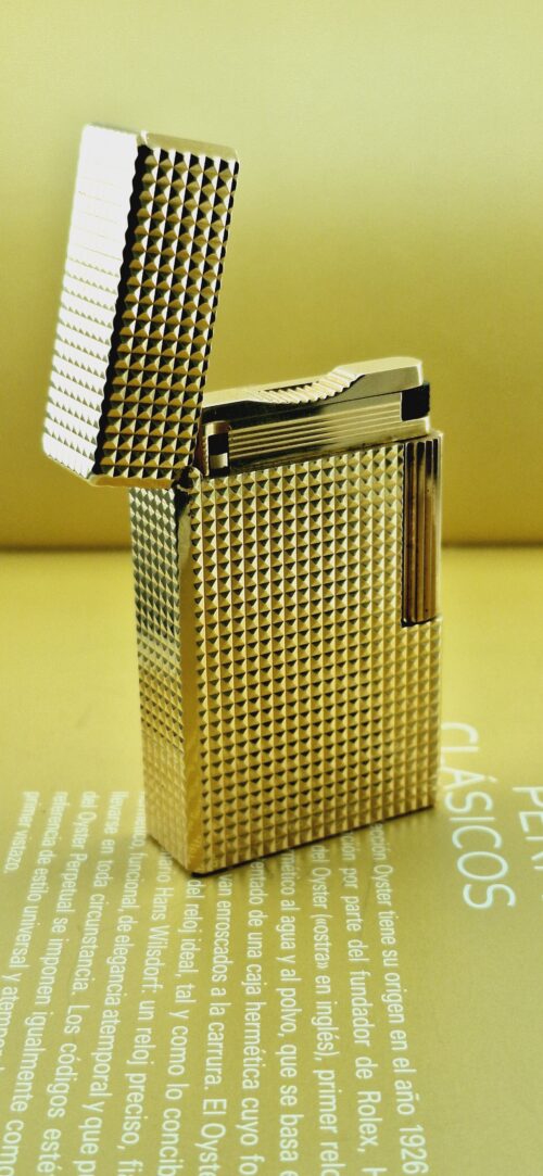Encendedor Dupont Frances Bañado en oro - Imagen 2